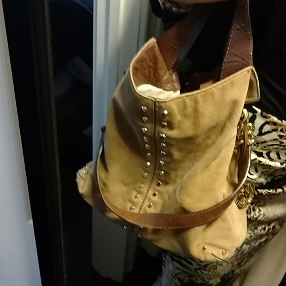 100% AUTHENTIC MICHAEL KORS SUEDE BAG - Picture 7 of 8